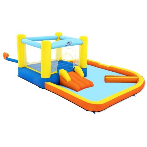 Bestway Aire de jeux gonflable avec trampoline et Pataugeoire Beach Bounce 365 x 340 x 152 cm