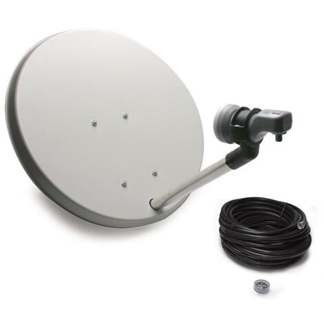 Metronic 528100 antenne satellites 10,7 - 12,75 GHz Noir, Blanc