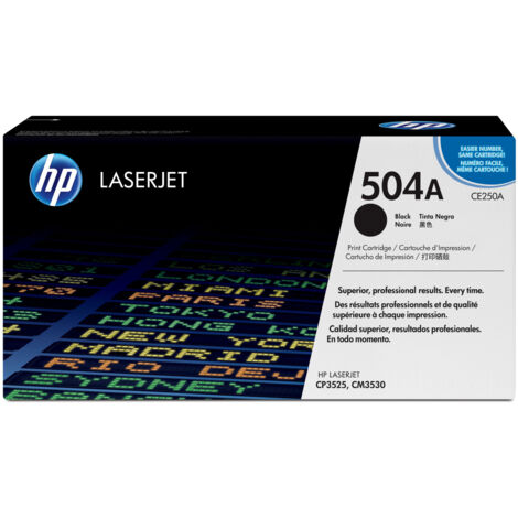 HP 504A Black Original LaserJet Toner Cartridge Cartouche de toner 1 pièce(s)