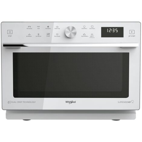 Micro-ondes combiné à surface plane Whirlpool Supreme Chef MWSC 933 SW 33 L 900 W Blanc