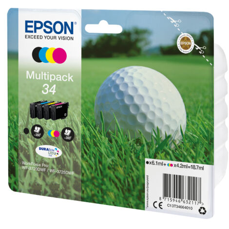 Epson Golf ball Multipack 4-colours 34 DURABrite Ultra Ink (1/3)