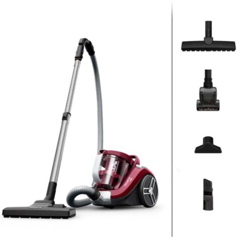 Rowenta – Aspirateur sans sac 900 W – Capacité 2,5 L – Niveau sonore 75 dB – Filtre haute efficacité pour séparation optimale de la poussière - RO4B63