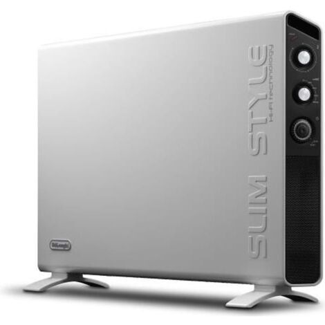 Delonghi – Convecteur mobile HCX3220FTS 2000 W – Pour espaces jusqu'à 60 m² – Technologie HI-FI avec double ventilation – Installation au sol ou murale