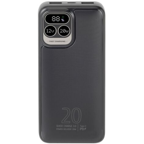 Rivacase VA2521 banque d'alimentation électrique Lithium Polymère (LiPo) 20000 mAh Gris (1/5)