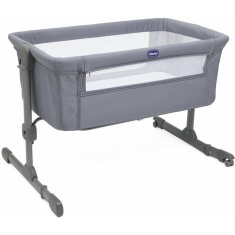 Lit bébé berceau en tissu polyester gris – Dimensions 985x705mm – Poids maximum 9kg – Conçu pour un confort optimal – Chicco (1/3)