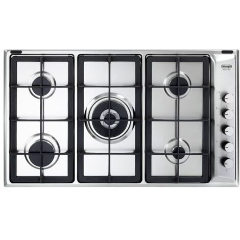De Longhi IL 59 PRO ND Plaque de cuisson encastrable en acier 86 cm Gaz 5 feux