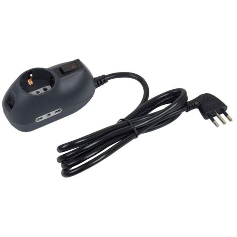 bticino 3693GB multiprise 3 sortie(s) CA Noir (1/4)