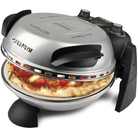 Four à pizza électronique 1200W – Pierre réfractaire Ø31 cm – Température jusqu'à 400 °C – Minuterie 5 minutes – Pour pizzas rondes 10-12 pouces – G3 Ferrari