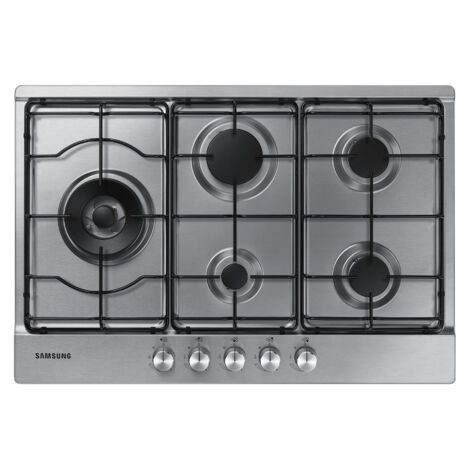 Table de cuisson à gaz 5 brûleurs Samsung NA75M3130AS en acier inoxydable argenté