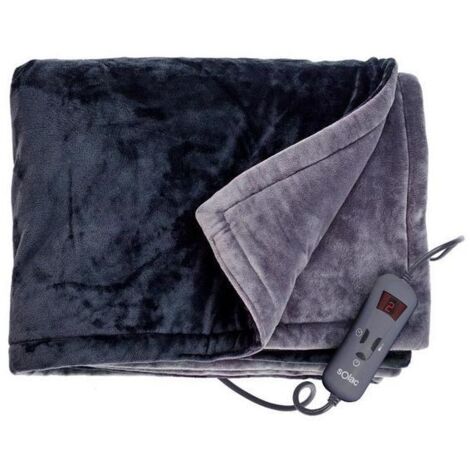 Solac CT8608 Couverture chauffante 150 W Gris, Noir