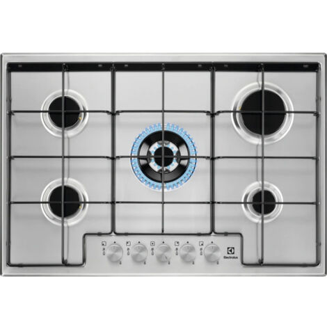 Electrolux 949630942 Egs7534X Serie300 Slim Line Table de cuisson à gaz encastrable 5 brûleurs en acier inoxydable (1/5)