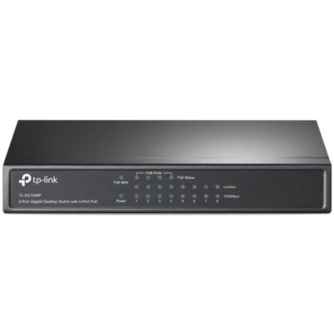 Switch réseau TP-LINK TL-SG1008P 8 ports 1 GBit/s fonction PoE
