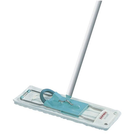 Leifheit – Balai à franges Profi Micro Duo – Housse en micro duo – Largeur d'essuyage 42 cm – Manche de 1,40 m pour grandes surfaces