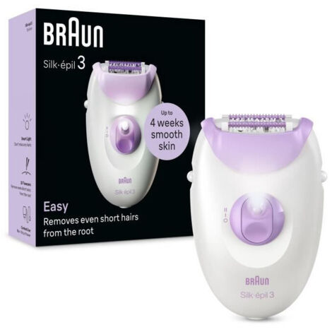 Braun – Épilateur électrique femme – 20 pinces – Rouleaux de massage – SmartLight pour poils fins – Alimentation secteur – Peau lisse jusqu'à 1 mois (1/5)