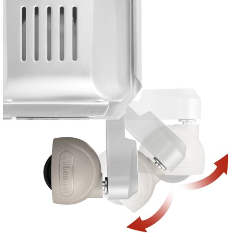 Delonghi – Chauffage électrique à bain d’huile 1800 W – Pour intérieur – Couleur blanc – Radiateur performant pour surfaces jusqu'à 60m²