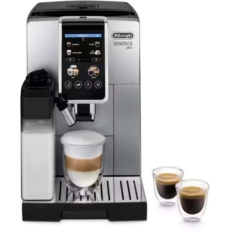Delonghi – Machine à café automatique 1450W – 15 bars – Prépare jusqu'à 2 tasses – Mousseur à lait – Écran TFT 3,5 pouces