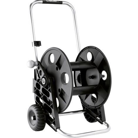 Claber – Enrouleur tuyau arrosage 70 m – Aluminium antirouille – Tambour ABS sur roulements – Montage facile sans outils – Chariot compact