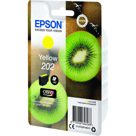 Epson Kiwi Singlepack Yellow 202 Claria Premium Ink (1/3)