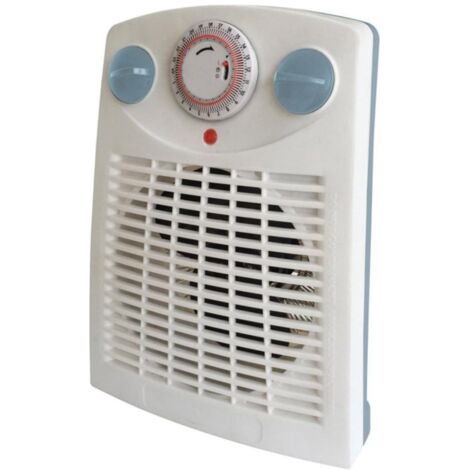 Chauffage de ventilateur électrique 2000W AR449TI – Pour espaces jusqu'à 60m³ – Dimensions 215x130x290mm – Couleur blanche – Ardes