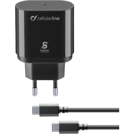 Cellularline Super Fast Charger Kit 25W - USB-C to USB-C - Samsung (1/2)