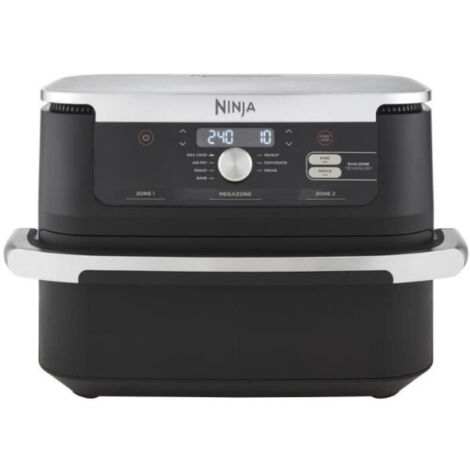 Ninja – Friteuse sans huile 10,4 L – Technologie Dual Zone pour cuisson simultanée – Dimensions 32,7 x 49,6 x 31,6 cm – Noir