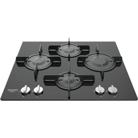 Table de cuisson encastrable gaz 60 cm – 4 feux en fonte – Allumage électronique – Soupape de sécurité – Puissance 7800 W