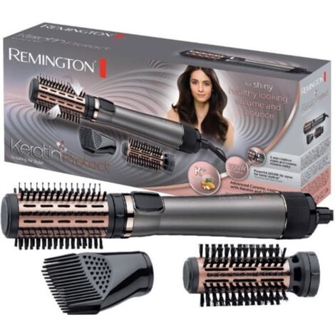 Brosse soufflante rotative 1000W – Revêtement céramique infusé kératine – 2 vitesses – Rotation bidirectionnelle – Cordon rotatif 3m – Remington - AS8810