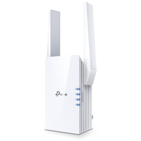 Répéteur WiFi 6 TP-Link RE705X – Vitesse jusqu'à 3 Gbps – Bi-bande 2,4 GHz / 5 GHz – Port Ethernet Gigabit – Couverture optimale zones mortes – Remington