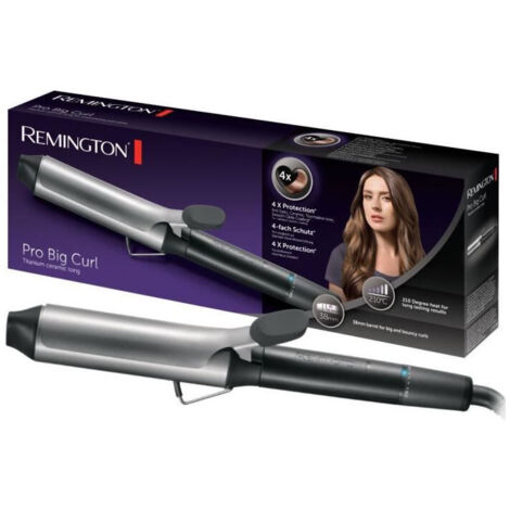 Remington CI 5538 brosse soufflante et fer à lisser Fer à boucler À chaleur Noir, Gris