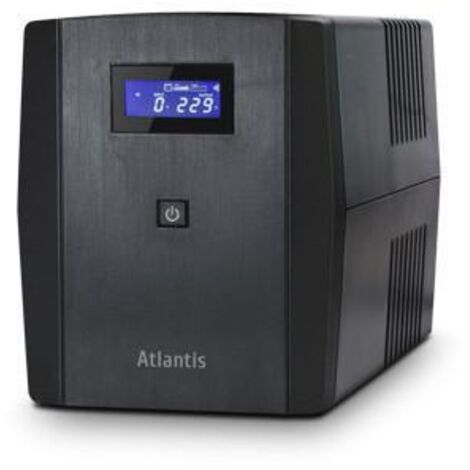 Atlantis Land OnePower S1200 1200VA Tower Zwart UPS-stroomvoorziening (UPS) - UPS (1200 VA, 720 W, 162 V, 280 V, 190 V, 245 V