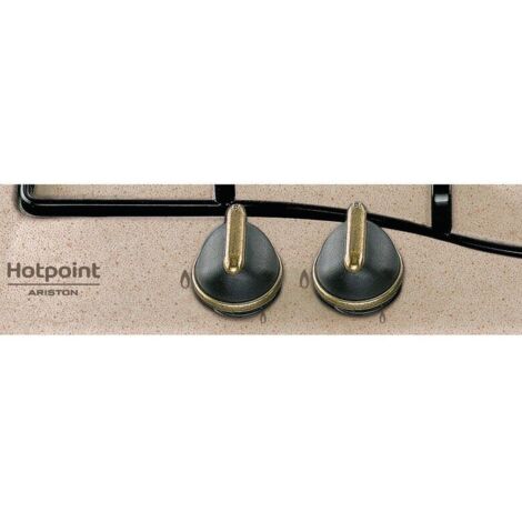 Table de cuisson à gaz encastrable à 4 brûleurs Hotpoint PC640T(AV)R/HA, couleur bronze avoine