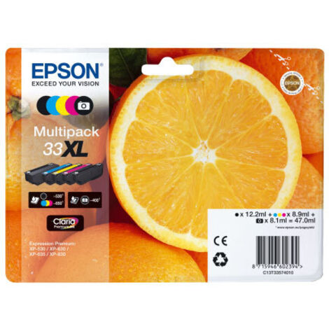 Epson Oranges Multipack 5-colours 33XL Claria Premium Ink (1/3)