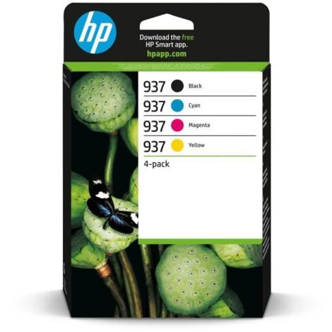 HP 937 Pack de 4 Cartouches d’encre authentiques CMJN (1/5)