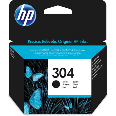 HP 304 Black Original Ink Cartridge cartouche d'encre 1 pièce(s) Rendement standard Noir
