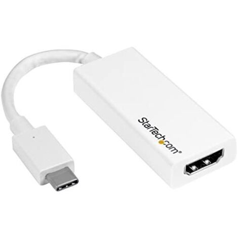 StarTech.com Adaptateur USB-C vers HDMI - 4K 60 Hz - Blanc (1/7)