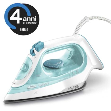 Braun SI 3041 GR Fer à vapeur Semelle en céramique Turquoise, Blanc 2350 W (1/3)