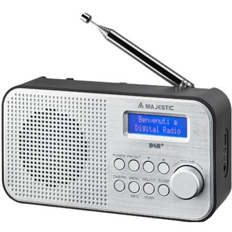 New Majestic RT-194 DAB Portable Numérique Noir, Argent (1/2)