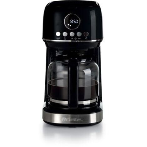 Machine à café filtre moderne Ariete 1396 Base chauffante pour café américain Écran LCD Noir