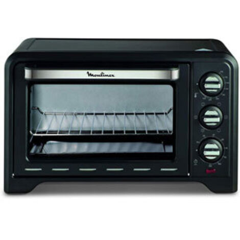 Moulinex – Mini four chaleur tournante 19L 1380W noir – 6 modes de cuisson – Thermostat 240°C – Convection naturelle – Gril 740W (1/10)
