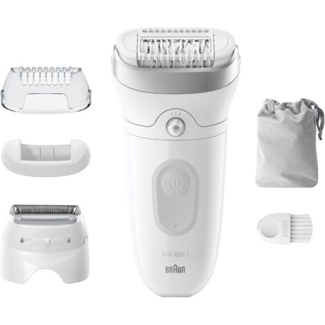 Braun Silk-épil 7 Epilateur électrique gris blanc MicroGrip (1/5)