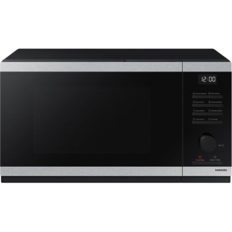 Samsung – Micro-ondes monofonction 23L inox noir 800W – Décongélation rapide – Technologie céramique émail – Dimensions 27.5x48.9x37.7cm - MS23DG4504AT
