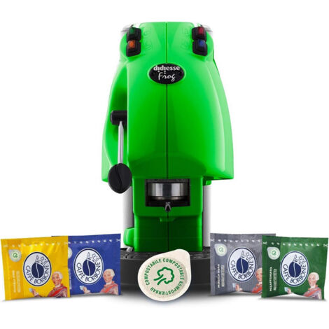 Didiesse Frog Revolution Machine à Café à Dosettes 650 W – Design Italien Coloré, Bleu, 1 Tasse, Facile à Utiliser & Entretenir