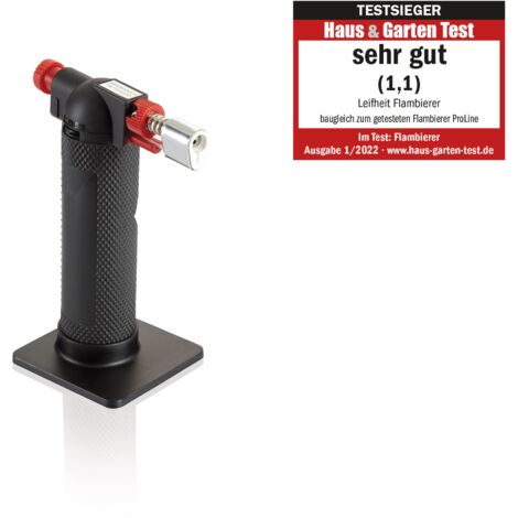 Flamme de Flambe' Leifheit ProLine LFH3084 Recharge avec Gaz Butane Noir (1/4)
