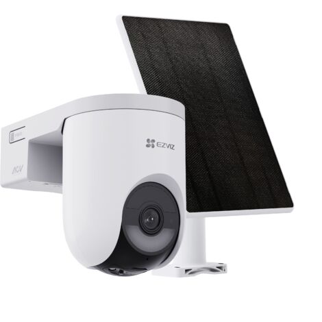 Ezviz – Caméra de surveillance extérieure 2K+ – Vision nocturne couleur – Panneau solaire 5W – Détection intelligente personnes et véhicules