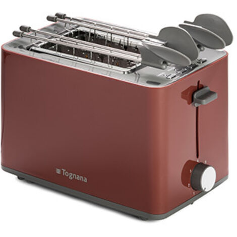 Tognana Porcellane D2DTN01IRRO grille-pain 7 2 tranche(s) 850 W Rouge
