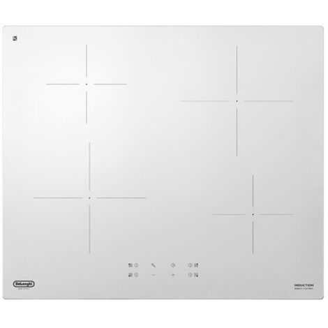 DeLonghi PIB62 Design Line Table de cuisson à induction 4 zones d'induction Energy Control Touch Control System 60 cm White