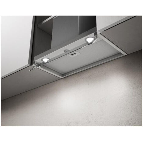 Elica – Groupe filtrant 60cm inox – Hotte décorative murale – Débit d'air max 581m3/h – 3 vitesses – Classe énergétique B – Niveau sonore 46dB