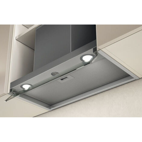 Hotte murale encastrable Elica Boxin 90cm – Débit d'air max 581 m³/h – 3 vitesses – Niveau sonore 67 dB – Éclairage LED intégré - PRF0114761A-