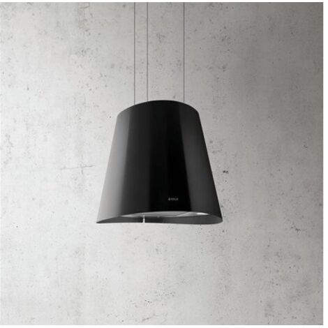 Elica – Hotte décorative îlot 49cm 610m³/h noir – Moteur intégré – 3 vitesses – Classe A – PRF0071970D