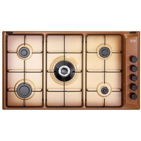 De Longhi FLT 59 DD Family Line Table de cuisson à gaz 5 brûleurs Brûleur triple couronne 90 cm French Land (1/2)